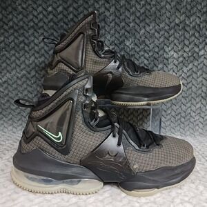 Nike Air Lebron XIX GS Black Anthracite High Top Basketball Sneakers Shoes Sz 7Y